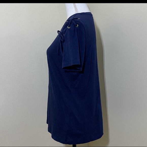 MICHAEL KORS || Blue woman’s T-shirt size Large - Picture 2 of 4